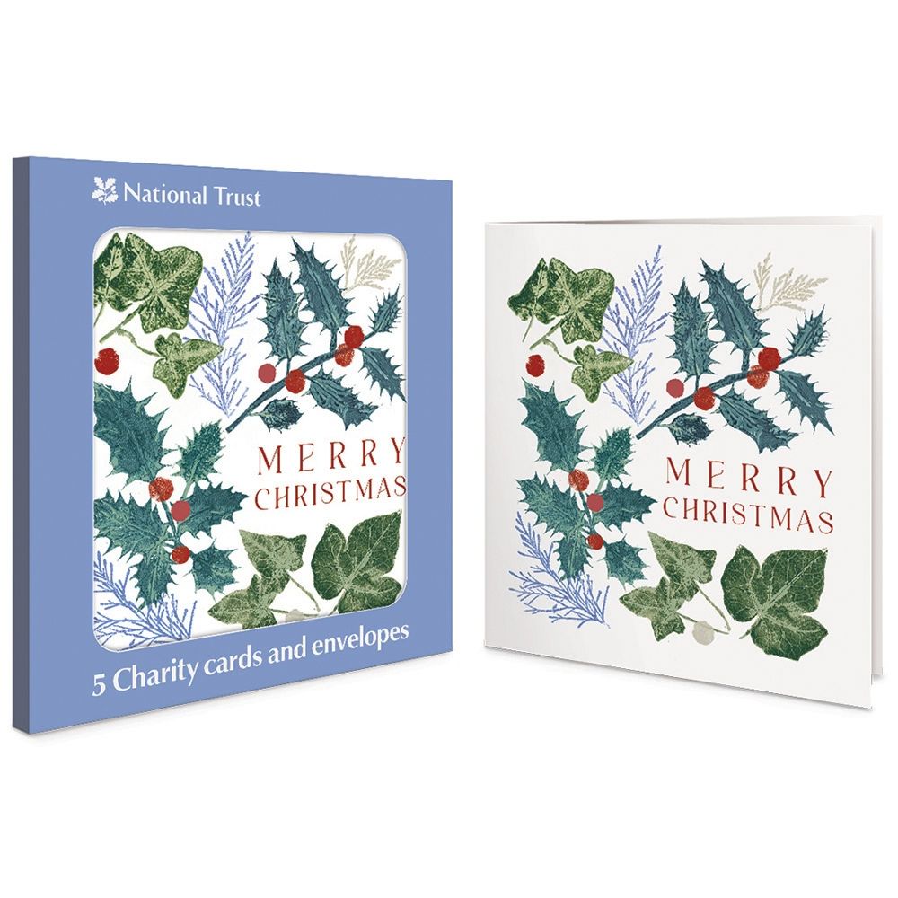 Woodmansterne Festive Foliage Boxed Christmas Cards - Pack of 5