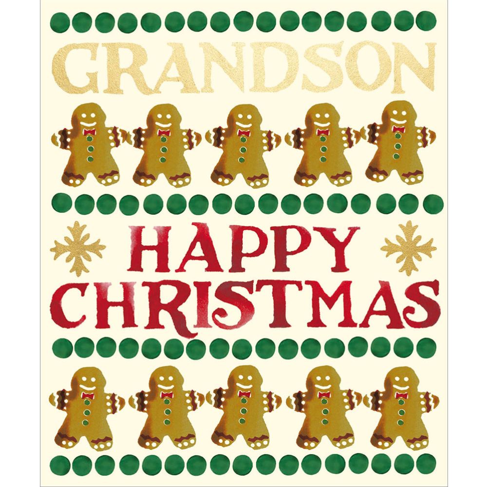Woodmansterne Grandson Gingerbread Christmas Card