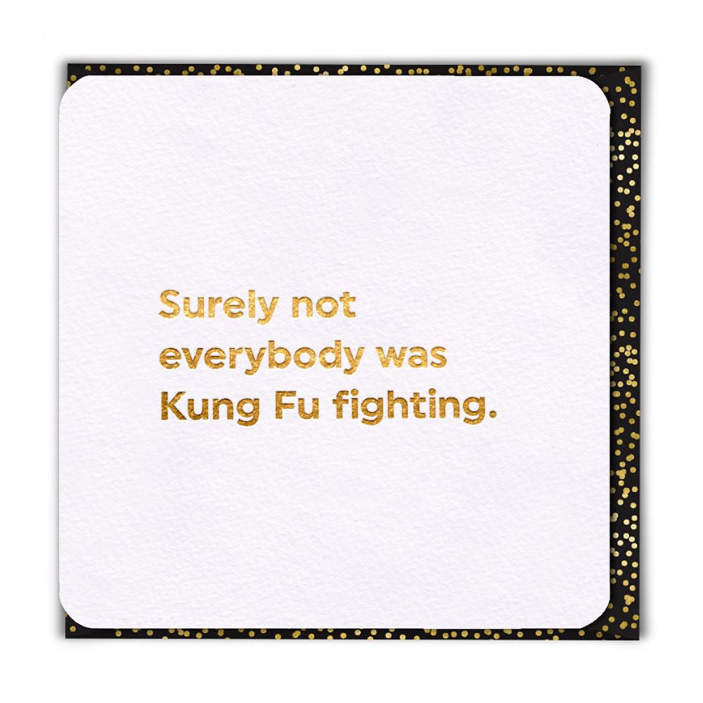 Woodmansterne Kung Fu Fighting Funny Card