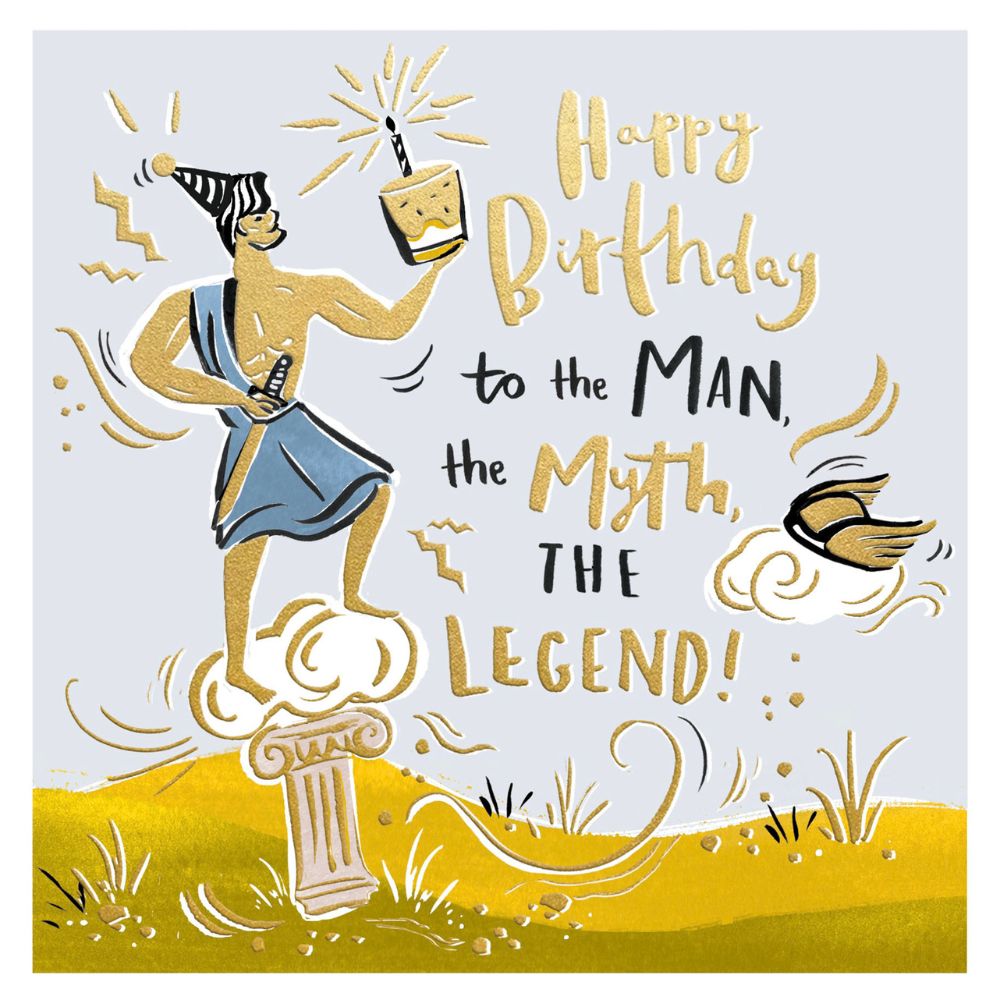 Woodmansterne Man, Myth, Legend Birthday Card