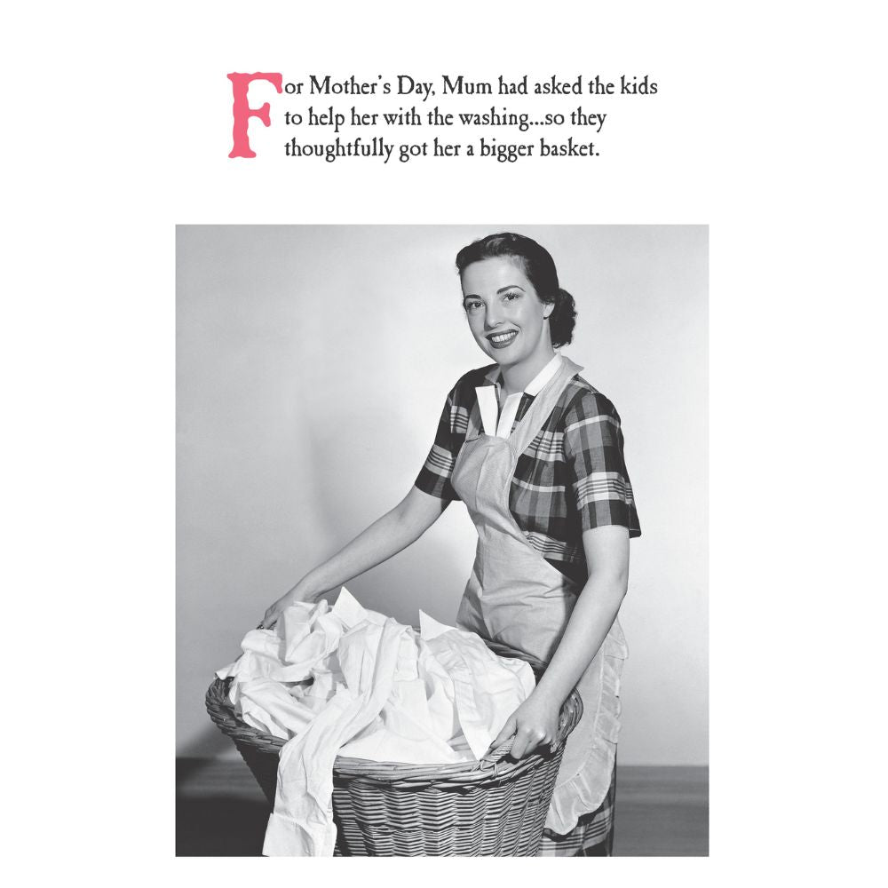 Woodmansterne Mum Big Washing Basket Mother's Day Card