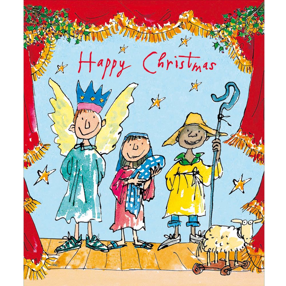 Woodmansterne Nativity Characters Christmas Card