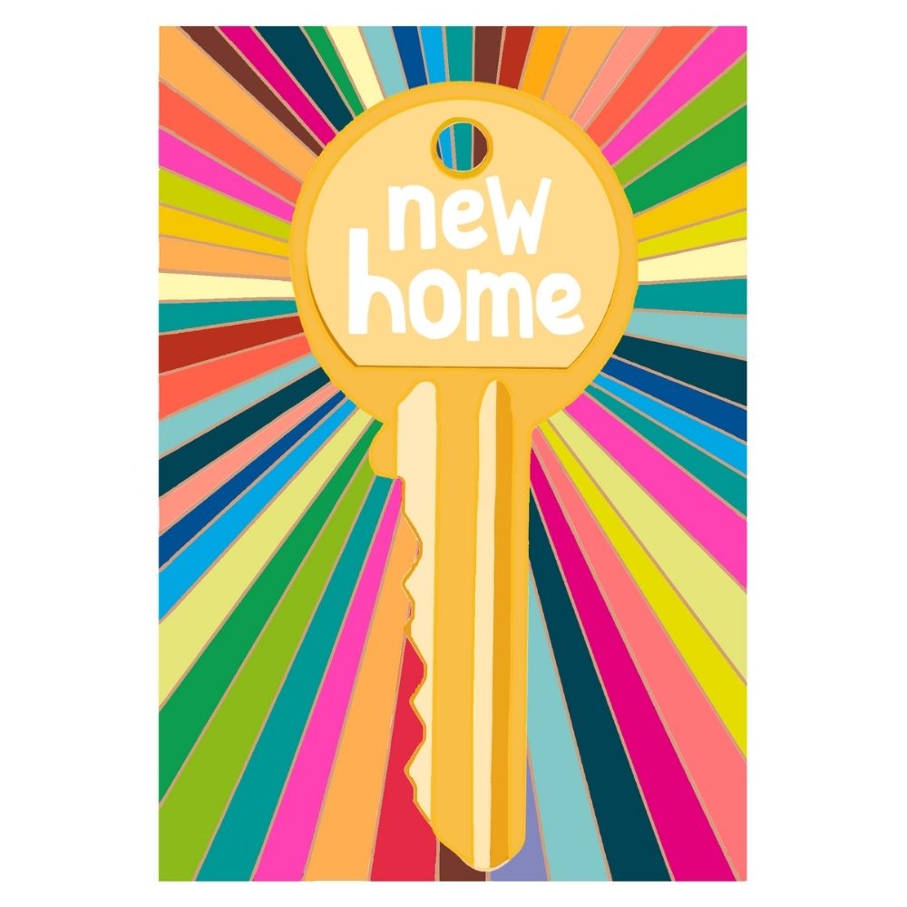 Woodmansterne Rainbow Key New Home Card