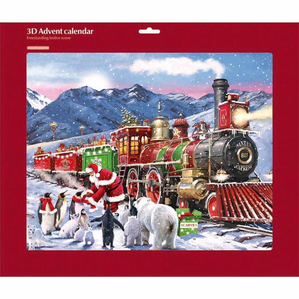 Woodmansterne Santa Express 3D Advent Calendar