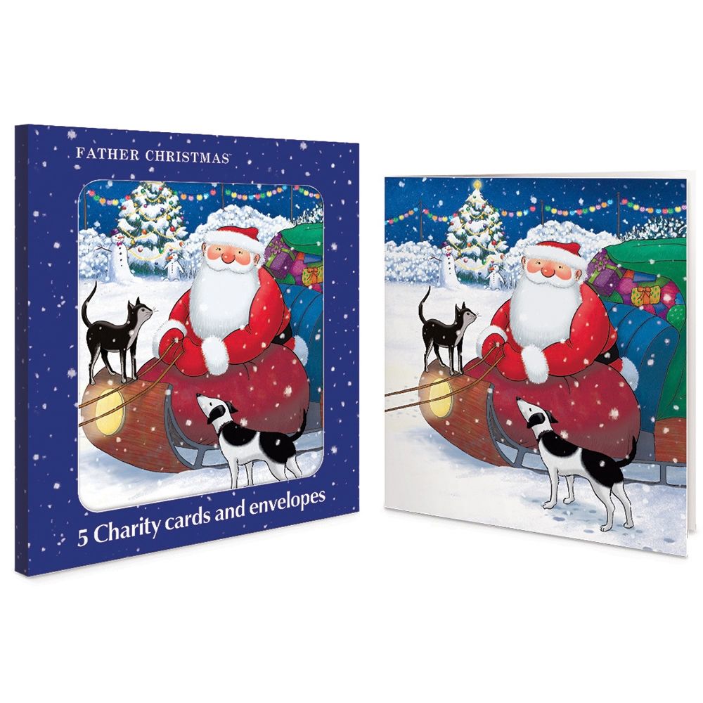 Woodmansterne Santa & Friends Charity Boxed Christmas Cards - Pack of 5