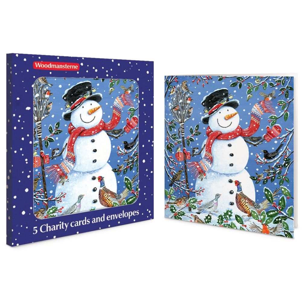 Woodmansterne Snowman & Friends Boxed Christmas Cards - Pack of 5