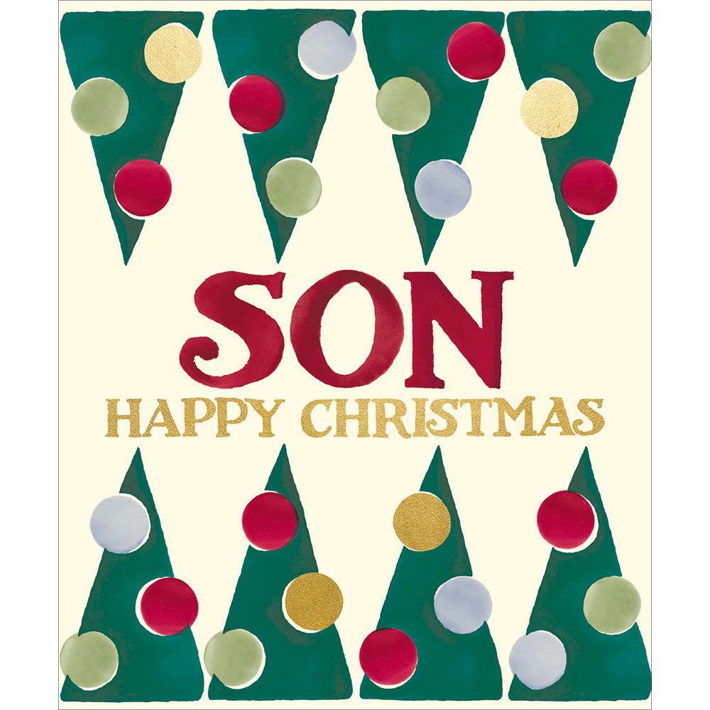 Woodmansterne Son Festive Trees Christmas Card