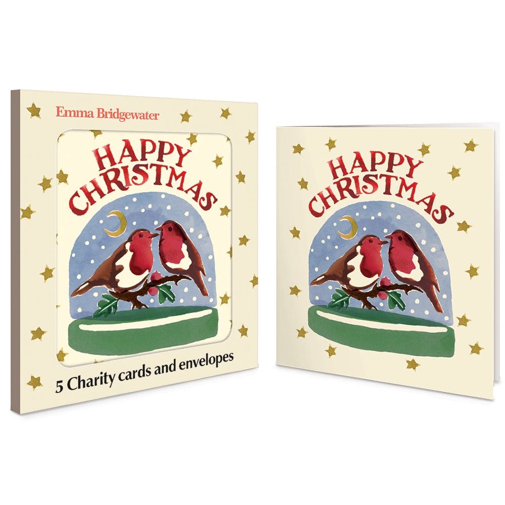 Woodmansterne Starry Snowglobe Boxed Christmas Cards - Pack of 5