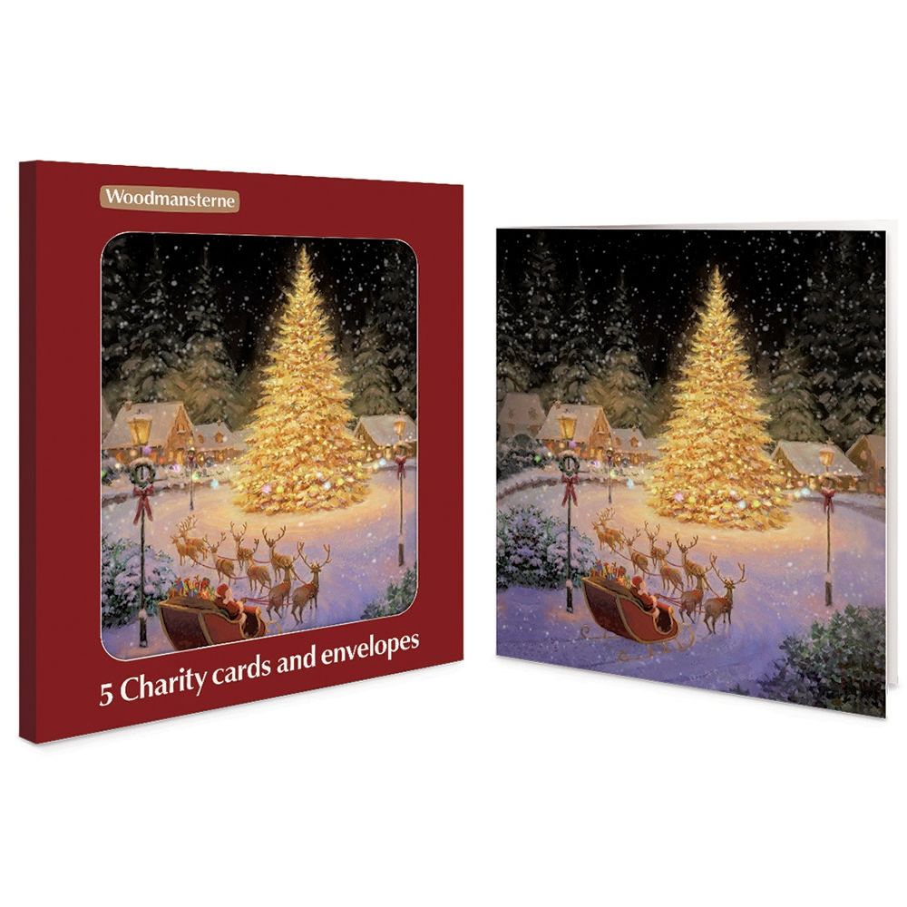 Woodmansterne Still the Night Boxed Christmas Cards - Pack of 5