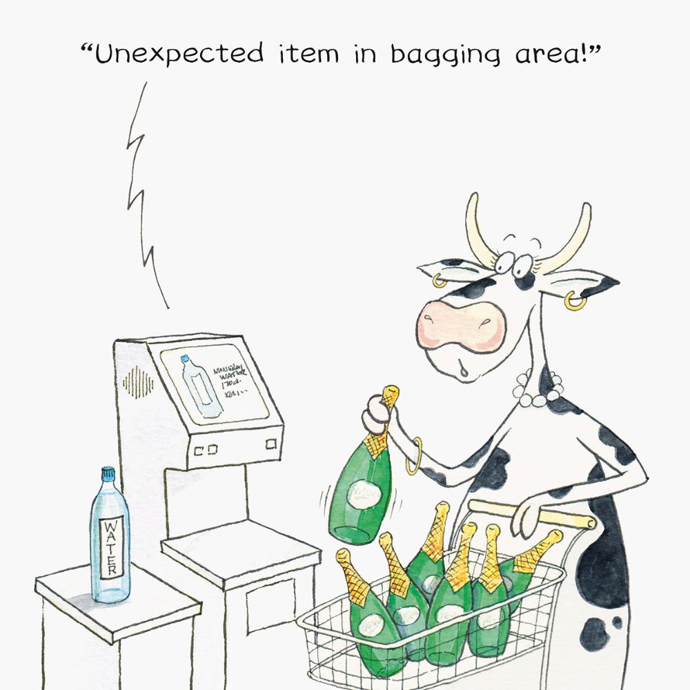 Woodmansterne Unexpected Item Funny Birthday Card