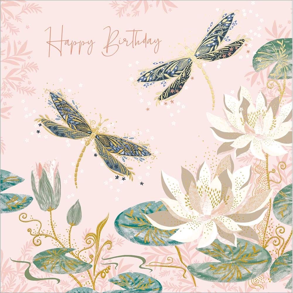 Woodmansterneme Dancing Dragonflies Birthday Card