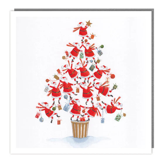 Tracks Publishing Santa Tree Sparkle Christmas Charity Cards - (Pack of 5)