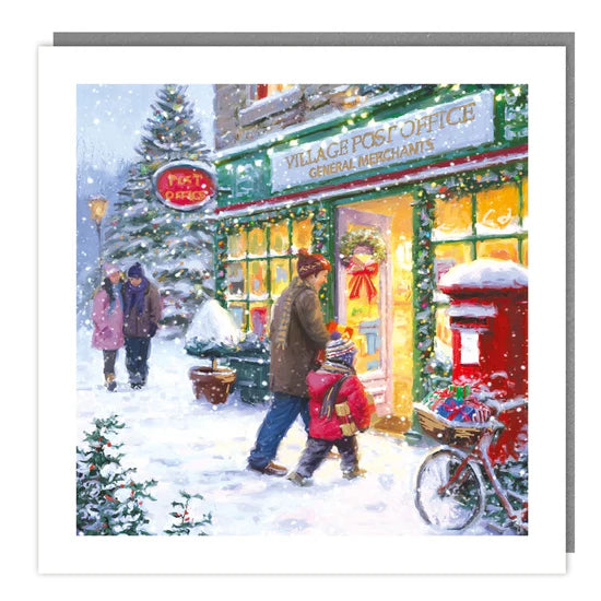 Tracks Publishing Snowy Village Store Christmas Charity Cards - (Pack of 5)