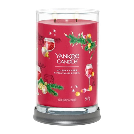 Yankee Candle 567g Holiday Cheer Signature Tumbler Large Jar Candle