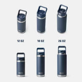 Yeti Rambler 18oz (532ml) Chug Bottle with Flip Straw - Navy