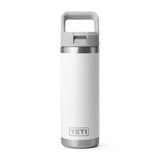 Yeti Rambler 18oz (532ml) Chug Bottle with Flip Straw - White