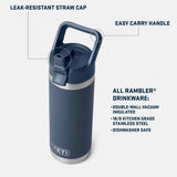 Yeti Rambler 18oz (532ml)  Chug Bottle with Straw - Big Sky Summer Camp
