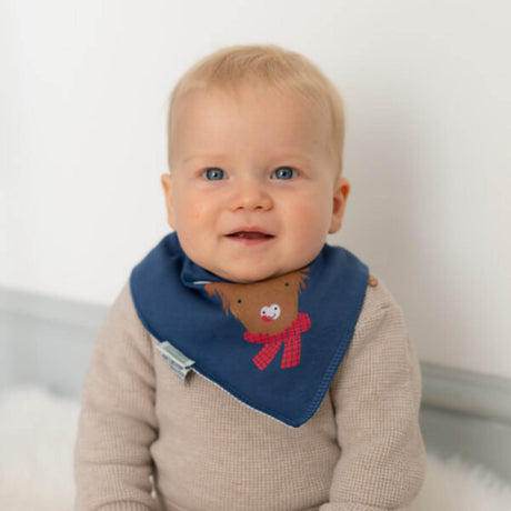 Ziggle Baby Highland Cow Christmas Bib