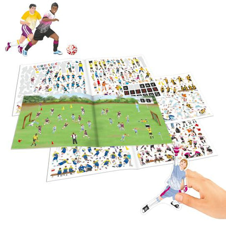 Action World Create Your Football Game Stickerbook - Old Railway Line Garden Centre