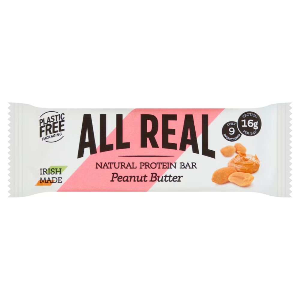 All Real 50g Peanut Butter Natural Protein Bar - Old Railway Line Garden Centre