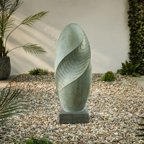 Altico 79cm Artisan Twist Stone Effect Garden Ornament - Old Railway Line Garden Centre