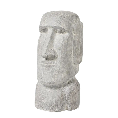 Altico 87cm Resin Easter Island Head Garden Ornament - Old Railway Line Garden Centre