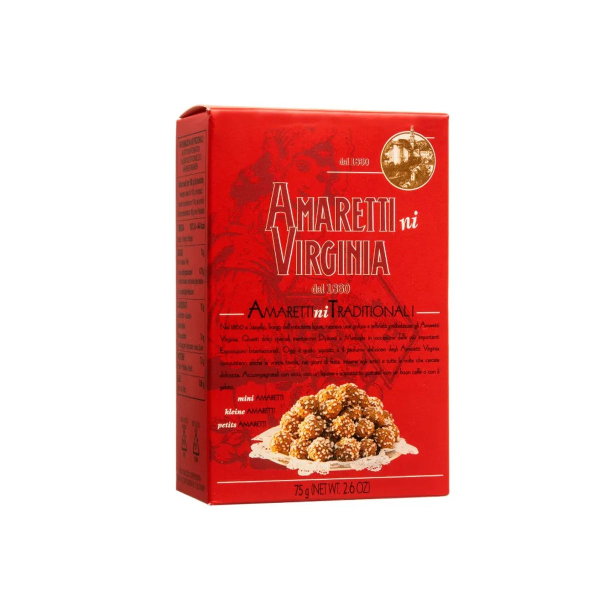 Amaretti 75g Virginia Crunchy Small Box