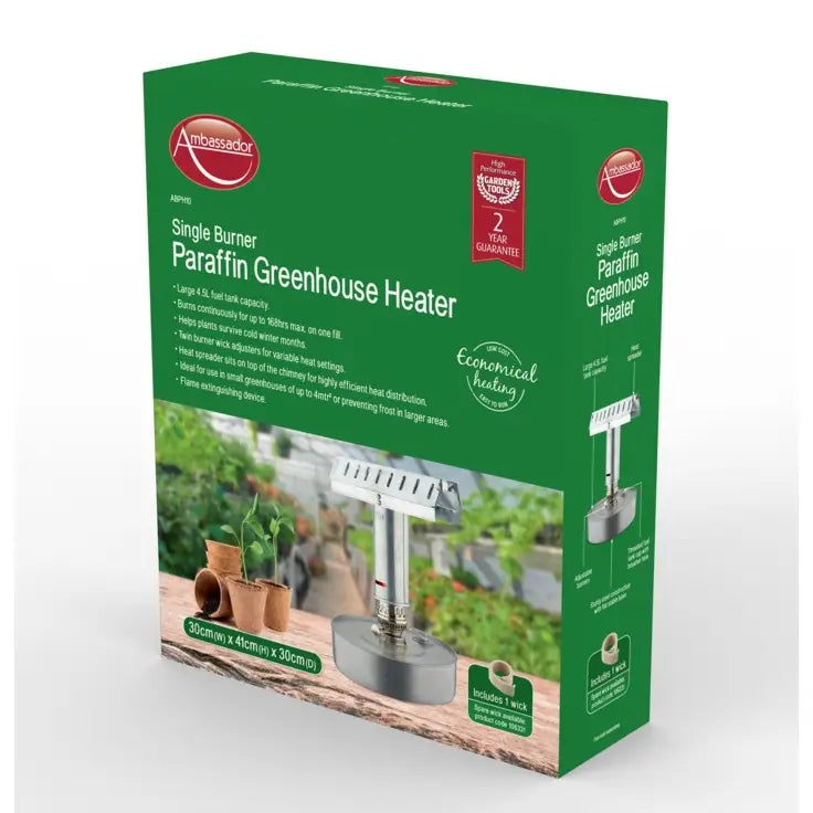Ambassador Single Burner Paraffin Greenhouse Heater 4.5L