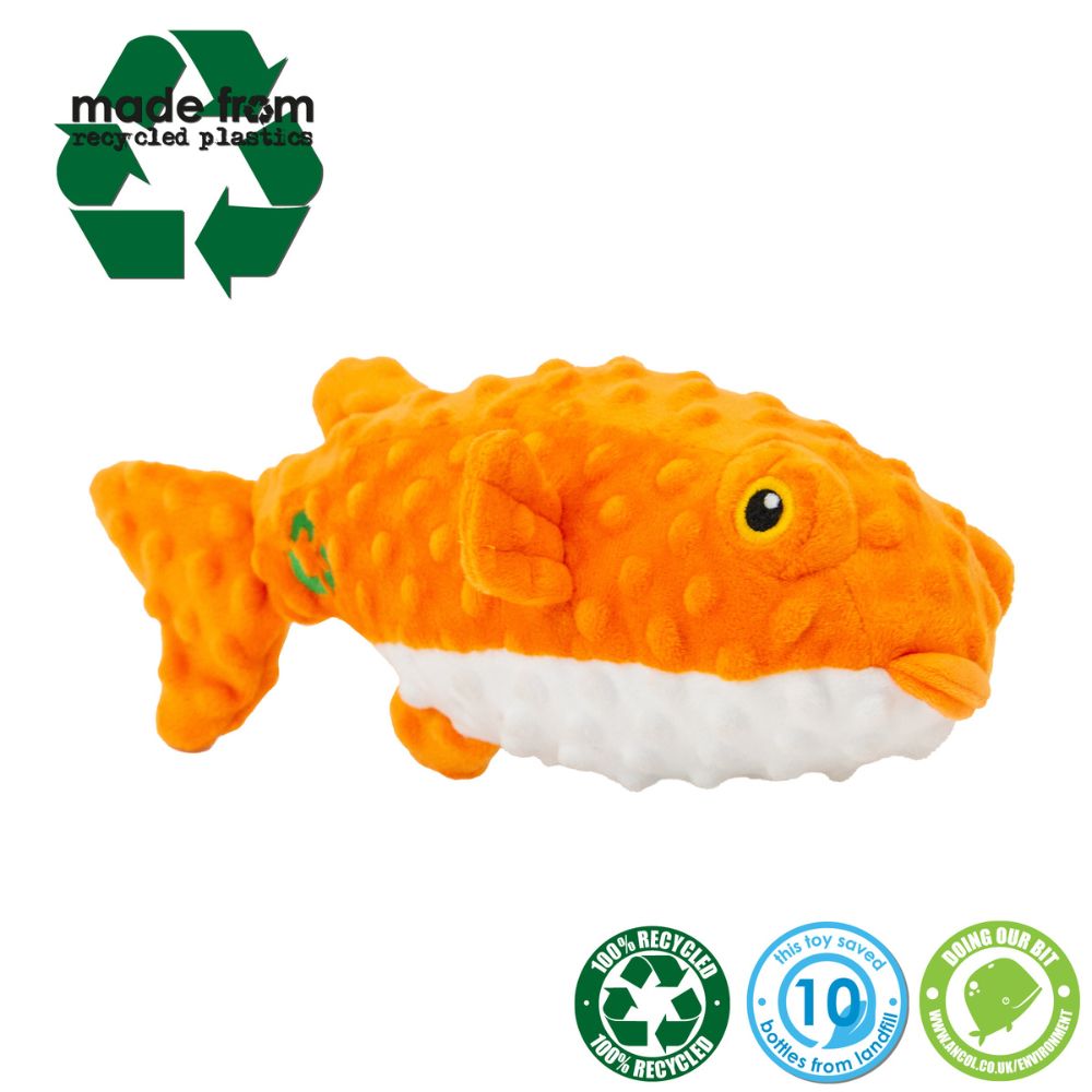Ancol 25cm Made From Puffer Fish Dog Toy