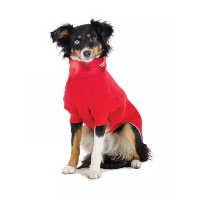 Ancol Muddy Paws Extra Large Red Polar Fleece Dog Coat - Old Railway Line Garden Centre