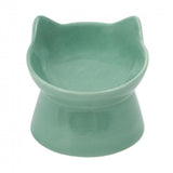 Ancol Sage Green Ceramic Raised Cat Dish - Old Railway Line Garden Centre