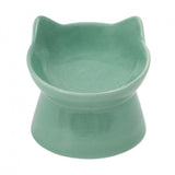 Ancol Sage Green Ceramic Raised Cat Dish