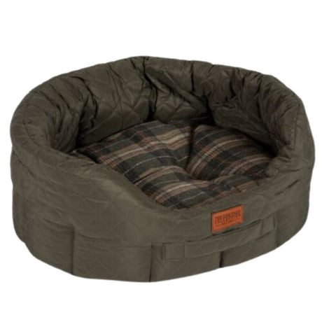 Ancol Sleepy Paws 70cm Heritage Oval Quilted Bed - Old Railway Line Garden Centre