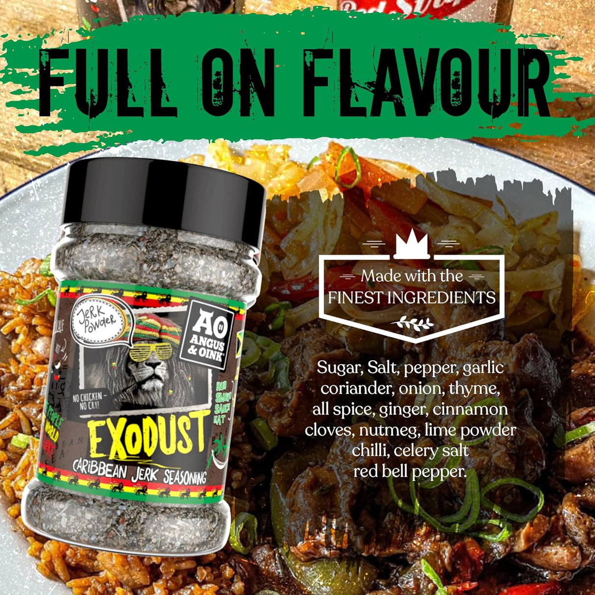 Angus & Oink 200g Exodust Jamaican Jerk Seasoning - Old Railway Line Garden Centre