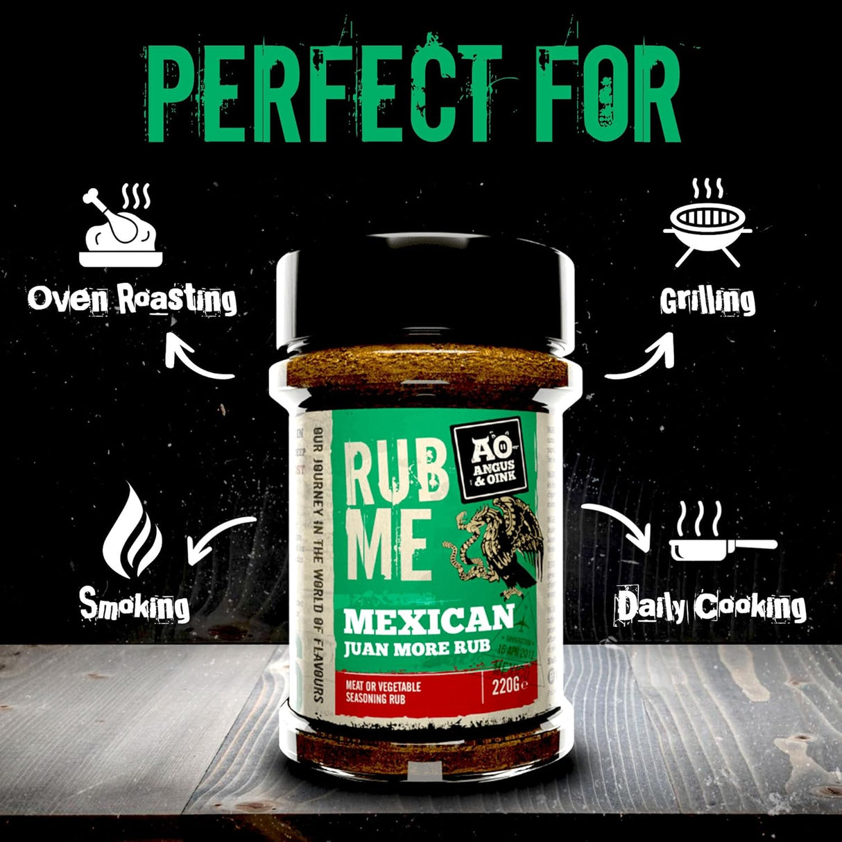 Angus & Oink 220g RUB ME Mexican Seasoning - Old Railway Line Garden Centre