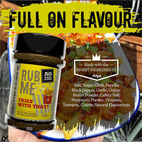 Angus & Oink 225g Fries With That Rub - Old Railway Line Garden Centre