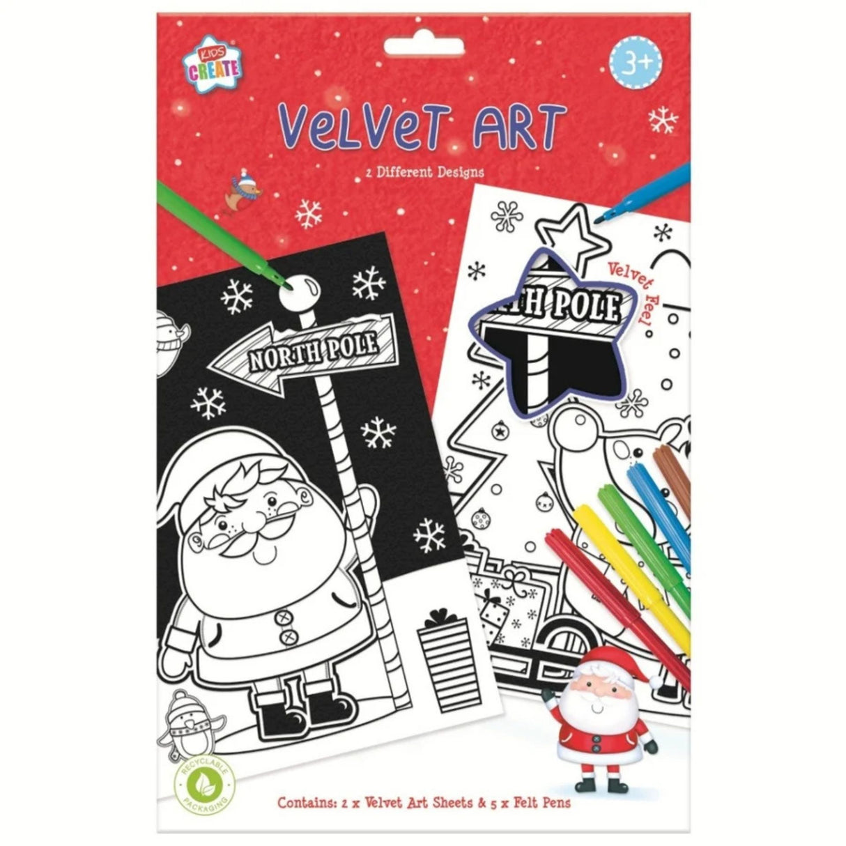 Anker Christmas Velvet Art Activity Pack