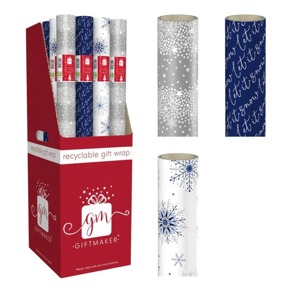Anker Midnight Blue 4m Wrapping Paper (Choice of 3)
