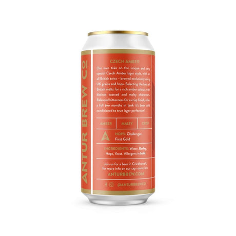 Antur Brew Co. 440ml Czech Amber Can - Old Railway Line Garden Centre