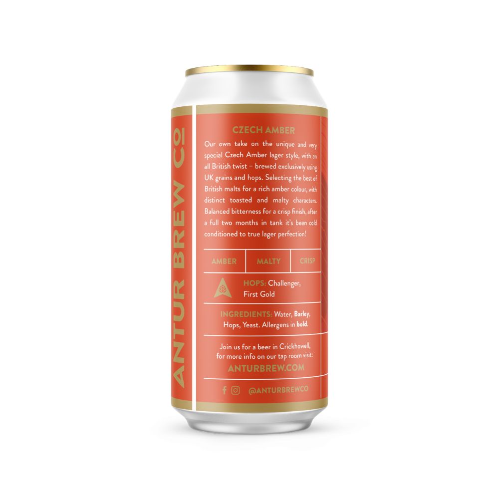 Antur Brew Co. 440ml Czech Amber Can