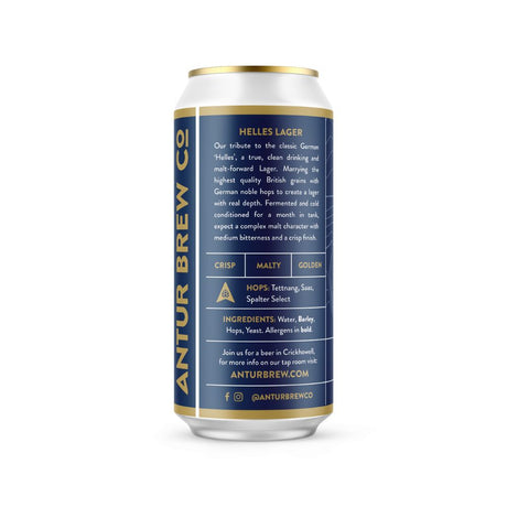 Antur Brew Co. 440ml Helles Lager Can