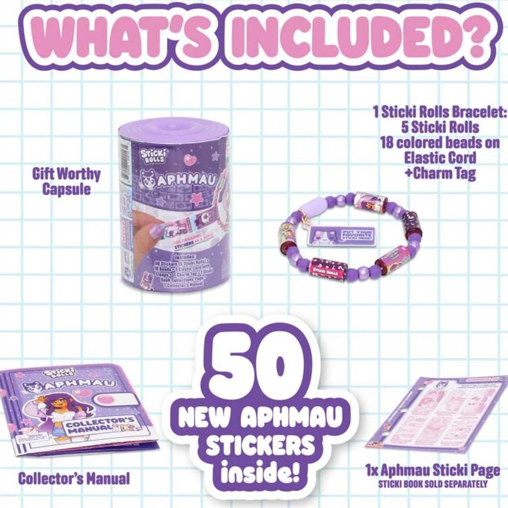 Aphmau Sticki Rolls Sticki Bands Capsule