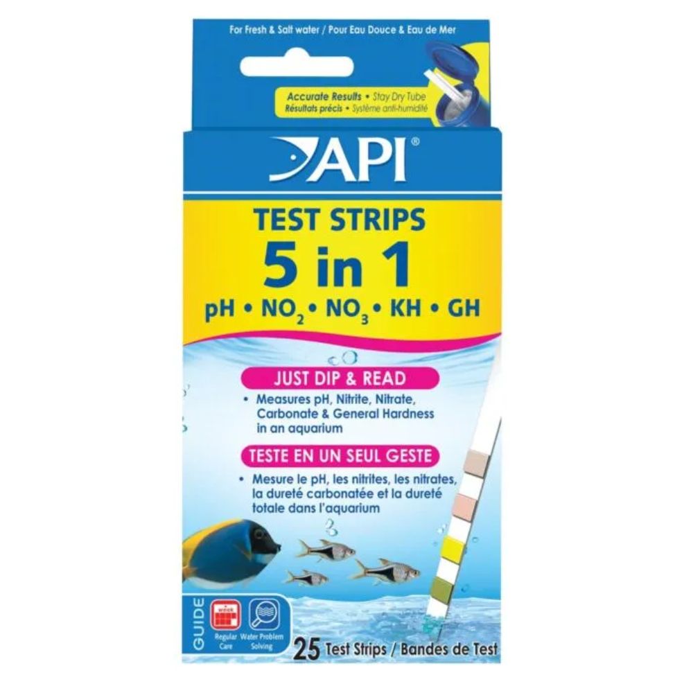 A.P.I 5 in 1 Aquarium Test Strips