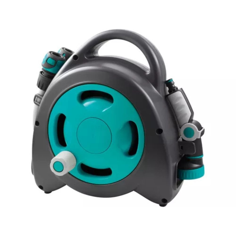 Aquabag 17m Maxi Portable Hose Reel - Blue - Old Railway Line Garden Centre