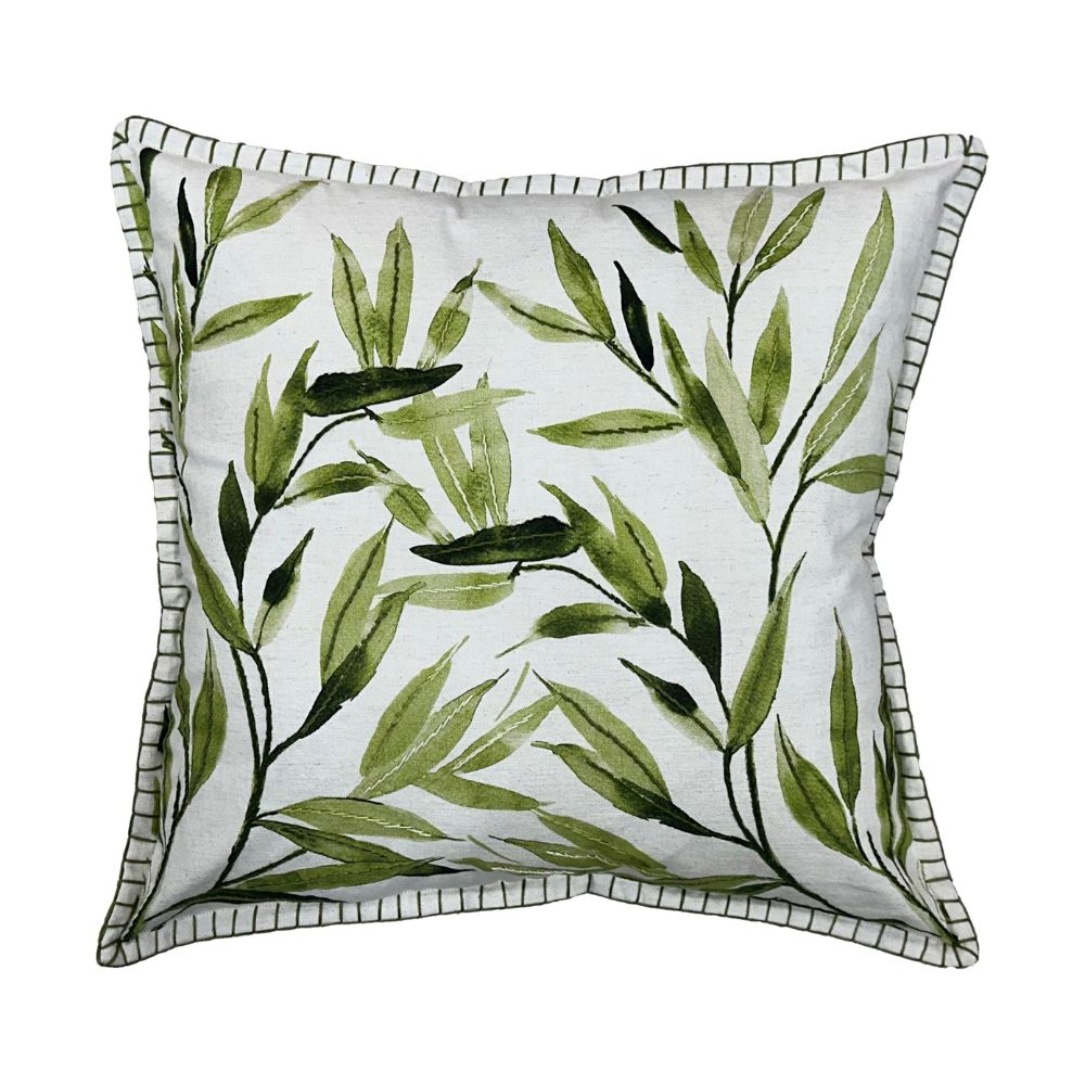 Aquarelle 50cm Eucalypso Cushion - Green