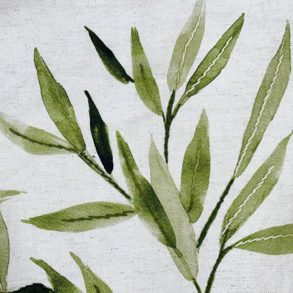 Aquarelle 50cm Eucalypso Cushion - Green