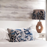 Aquarelle 60cm Ezra Embroided Bluebell Cushion - Old Railway Line Garden Centre