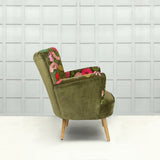 Aquarelle 83cm Amelia Chair Ensley Velvet - Moss Green