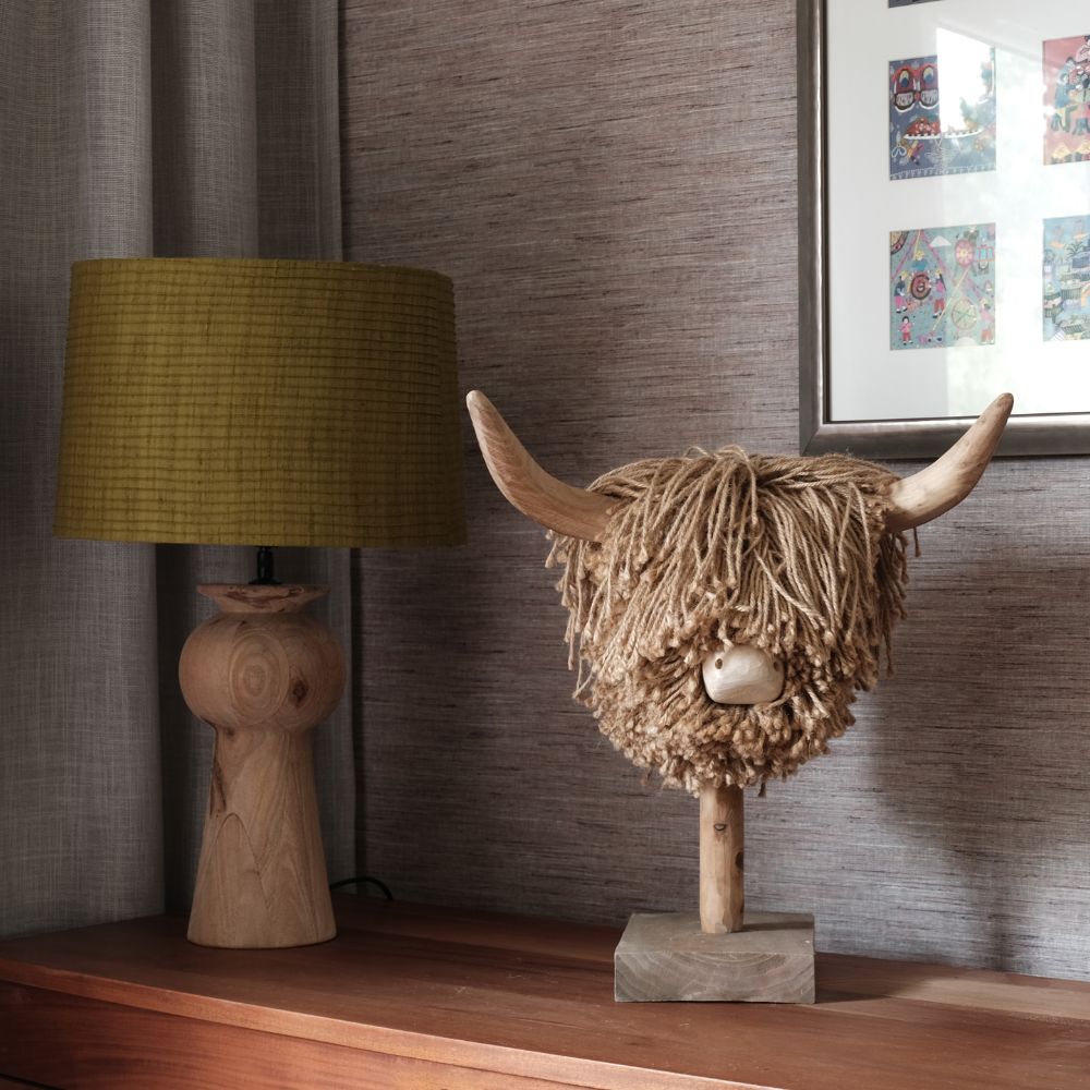 Aquarelle Elspeth Natural Jute Highland Cow - Medium