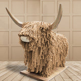 Aquarelle Mega Morag Jute Highland Cow Sculpture